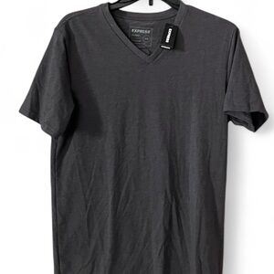 Express Men's Charcoal V-Neck T-Shirt/Med /NWT